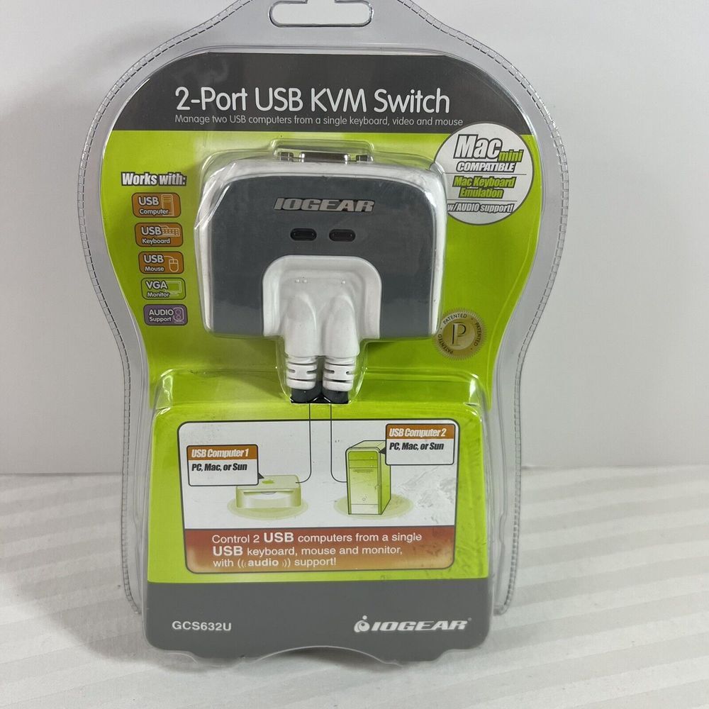 IOGEAR GCS632‎ 2-Port USB KVM  Switch